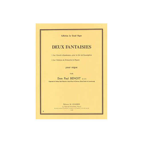 Combre Benoit - Fantaisies (2) - Orgue