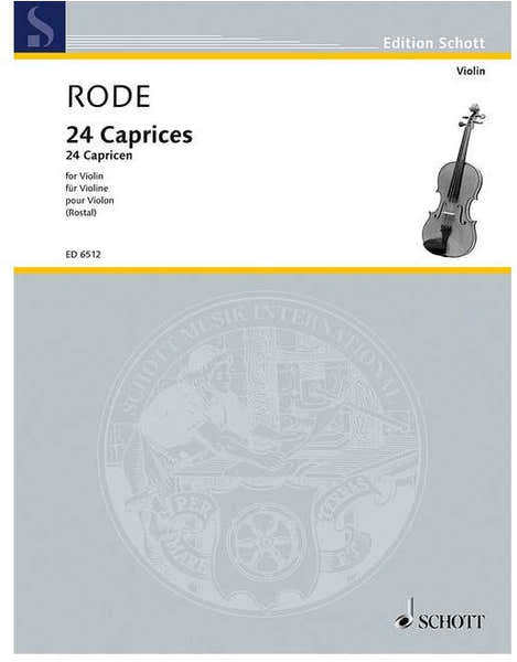 Schott Rode Jacques P. Joseph - 24 Caprices - Violin