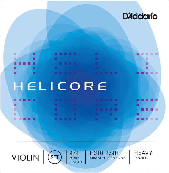 D'ADDARIO 4/4 HELICORE VIOLIN STRING SET SCALE HEAVY TENSION