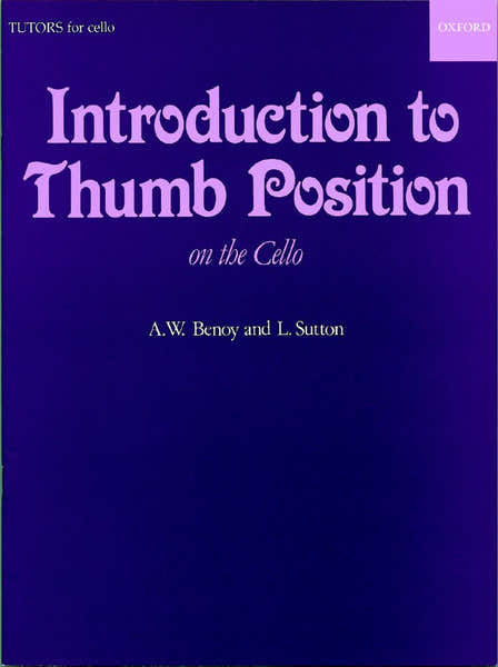 Oxford University Press Benoy A.w. / Sutton L. - Introduction To Thumb Position - Violoncelle