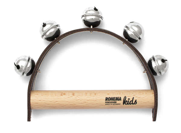 LEATHER HANDLE WITH 5 BELLS - HIGH PITCH - 1+
