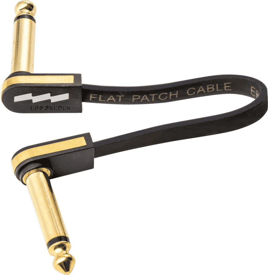 Compact Gold Guitar Patch Cable 10 CM