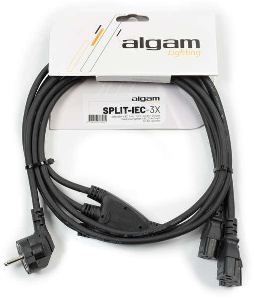 Algam Lighting Split 3 IEC power cable - 2.4M