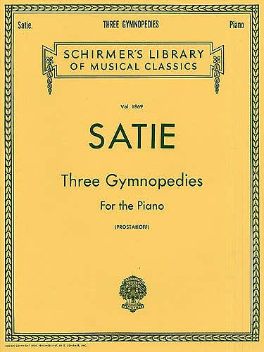 Schirmer ERIK SATIE THREE GYMNOPEDIES - PIANO SOLO