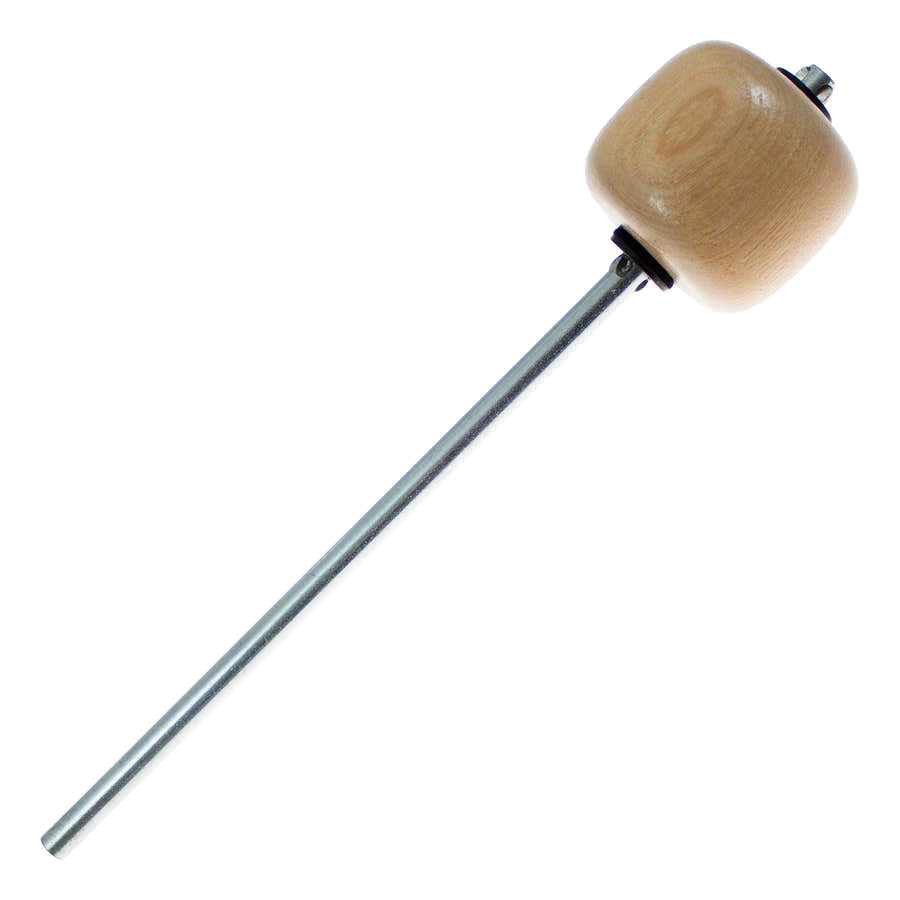 305 - Bass Drum Pedal Beater GC - Maple - Chrome Shaft - Bent for Double Pedal