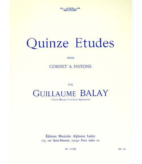 Leduc Balay G. - 15 Etudes - Cornet