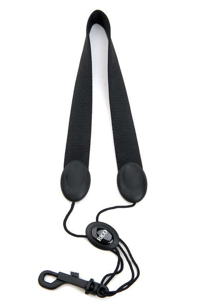 D'addario - Rico SAXOPHONE STRAP SOPRANO/ALTO BLACK NYLON SNAP HOOK