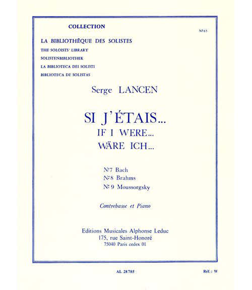 Leduc Lancen Serge - Si J'etais... - Contrebasse & Piano