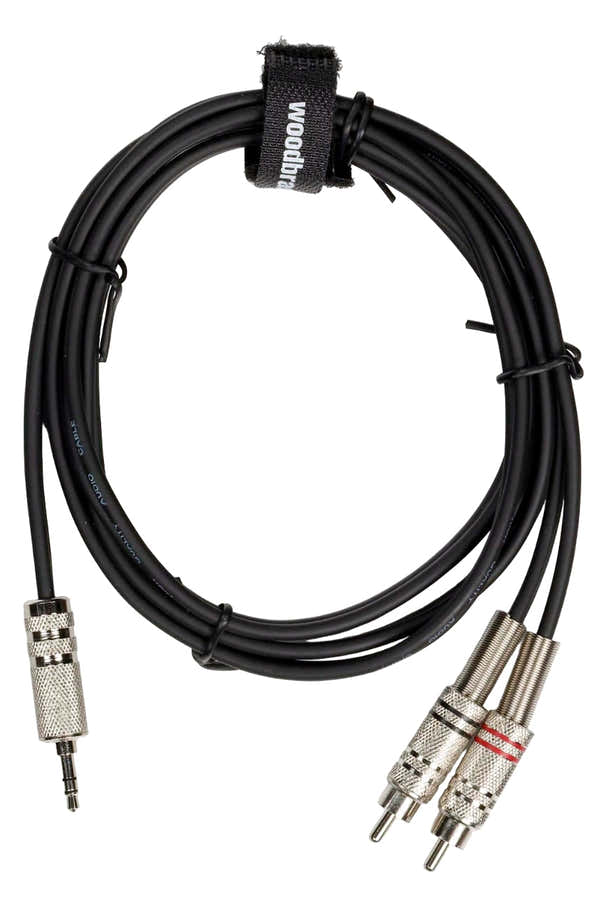 AC20 - Mini Jack Stereo / 2 RCA Male - 1.5 m