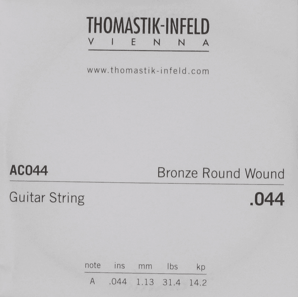 Thomastik ACOUSTIC GUITAR STRINGS PLECTRUM ACOUSTIC SERIES. NICKEL-FREE.044