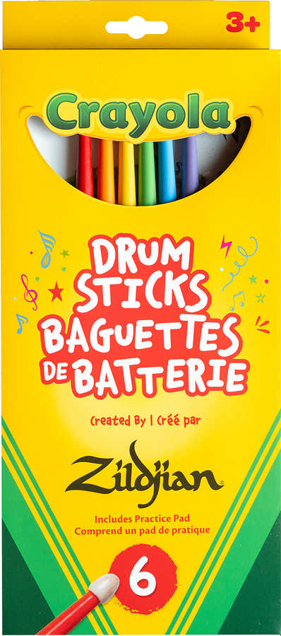 ZKIDS Pack Crayola 6 Drumstick + pad