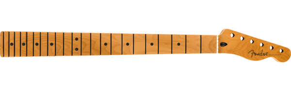 Fender Satin Roasted Maple Fat Tele Neck, 22 Medium Jumbo , 9.5, Maple, U Shape