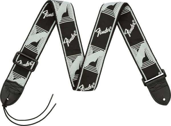 Fender 2" Monogrammed Strap Black/Light Grey/Dark Grey