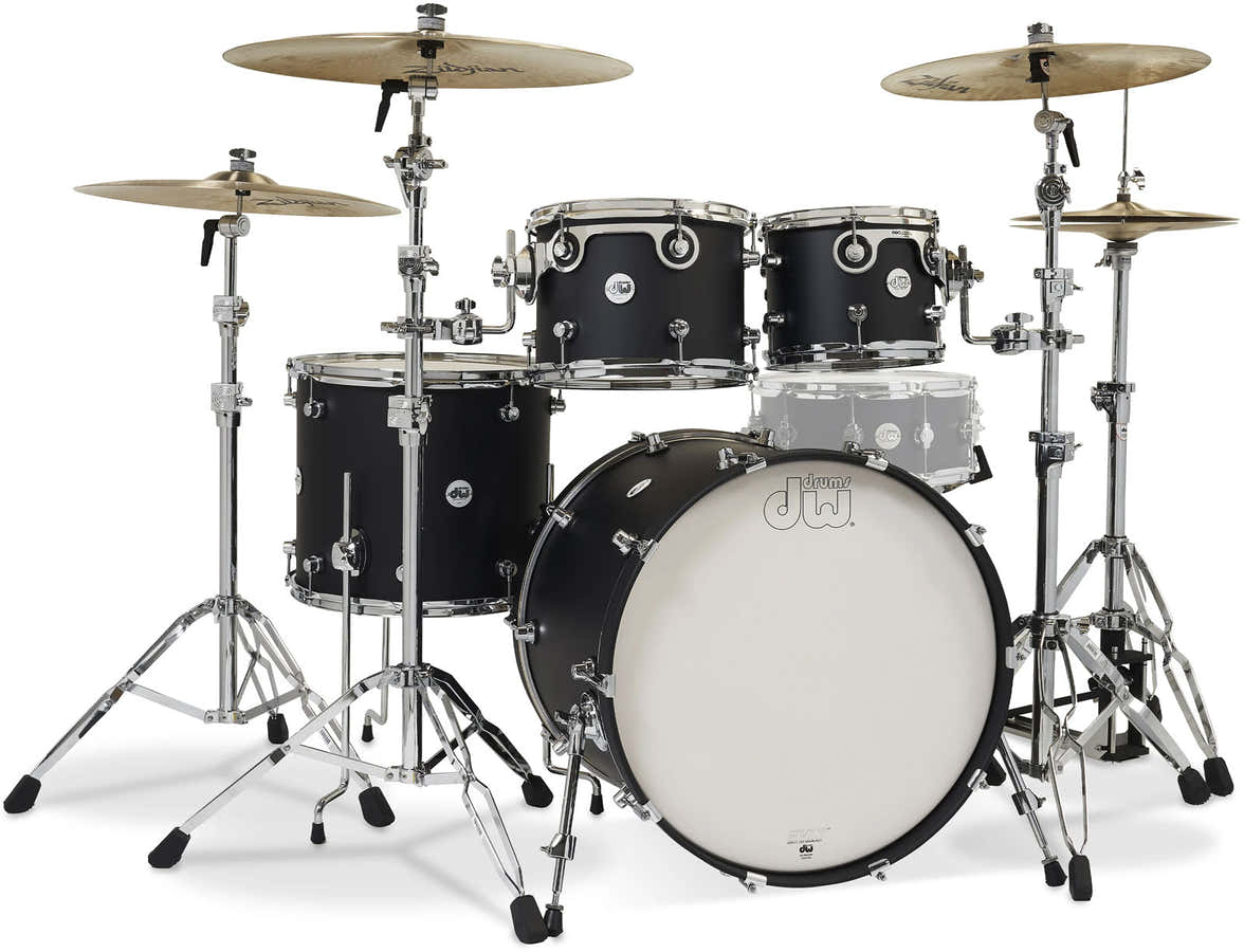 DW DESIGN 22'' 4 SHELL SATIN BLACK