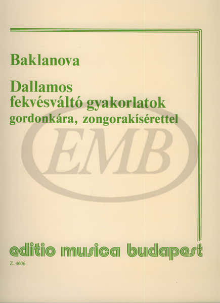 EMB (Editio Musica Budapest) BAKLANOVA - DALLAMOS FEKVESVALTO GYAKORLATOK - VIOLONCELLE ET PIANO