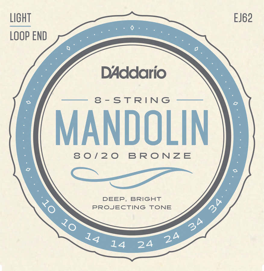 EJ62 80/20 Bronze Mandolin Strings Light 10-34