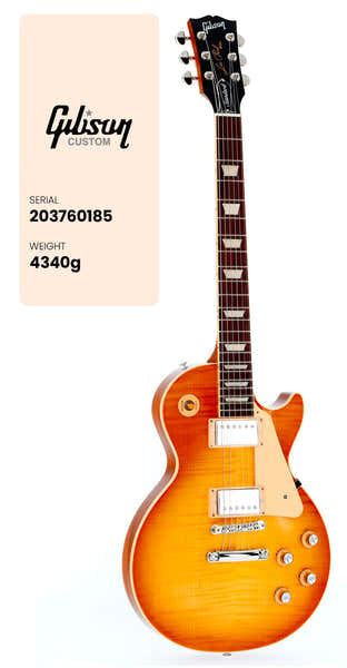 Gibson USA Les Paul Standard 60s Custom Shop Top Honey Burst