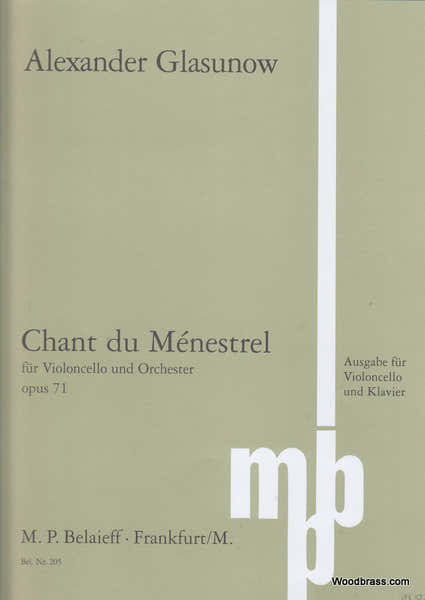 Belaieff Glasunow Alexander - Chant Du Menestrel Op.71