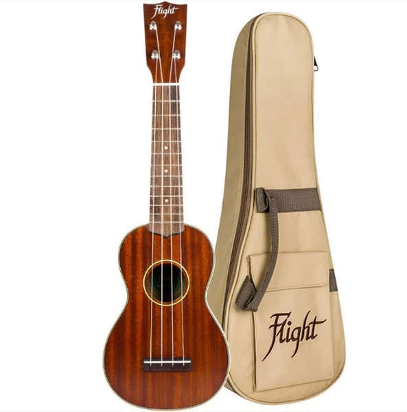 Flight Mus-2 Vintage All Solid Soprano Ukulele