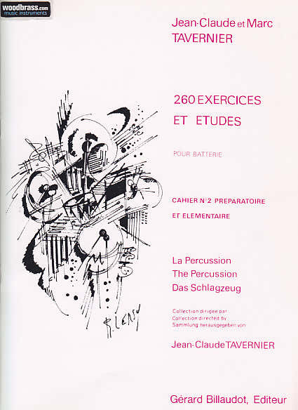 Billaudot Tavernier JEAN-claude - 260 Exercices et Etudes Pour Batterie Vol.2