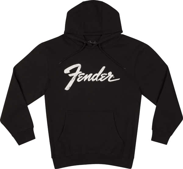 Fender Logo Date Back Hoodie Black M