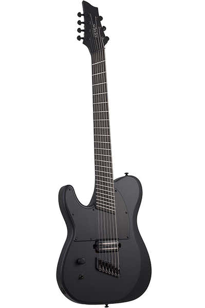 Schecter Pt-7 Black Multi-Scale Ops Lh Satin Black Open Pore