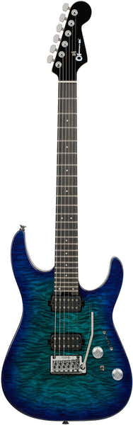 Charvel DK24 HH 2PT EB QM Pro-Mod Plus EBO Chlorine Burst