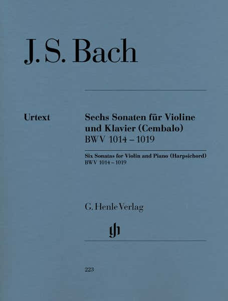 Henle Verlag Bach J.S. - 6 Sonatas For Violin And Piano (harpsichord) BWV 1014 - 1019
