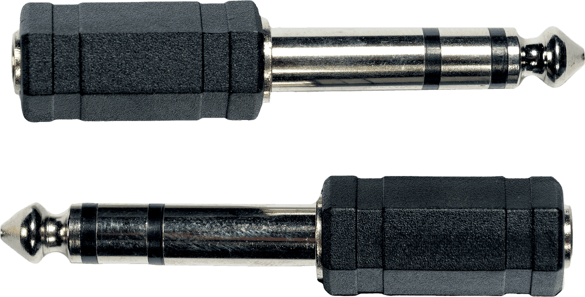 AD04 Stereo Male Jack Stereo Female Jack Adapter 3.5 MM - Pack of 2