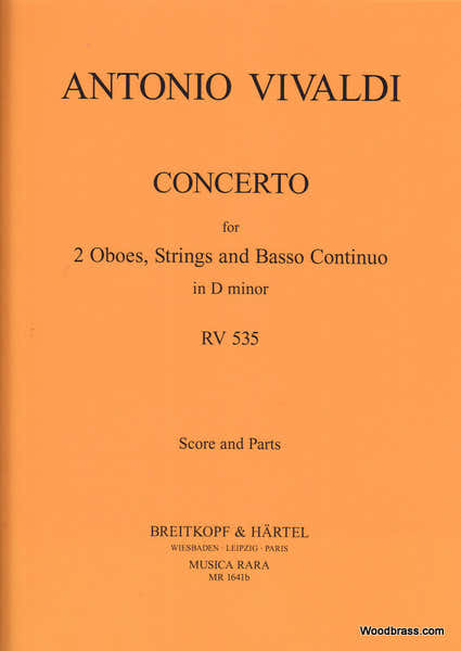 Musica Rara Vivaldi Onio - Concerto In D Rv 535 - 2 Oboe Orchestra