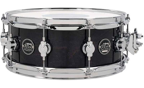 DW Drum Workshop 14X5.5 Performance Lacquer Ebony Stain