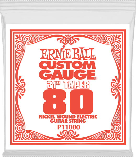 Ernie Ball .080 LONG SCALE NICKEL WOUND ELECTRIC GUITAR STRINGS