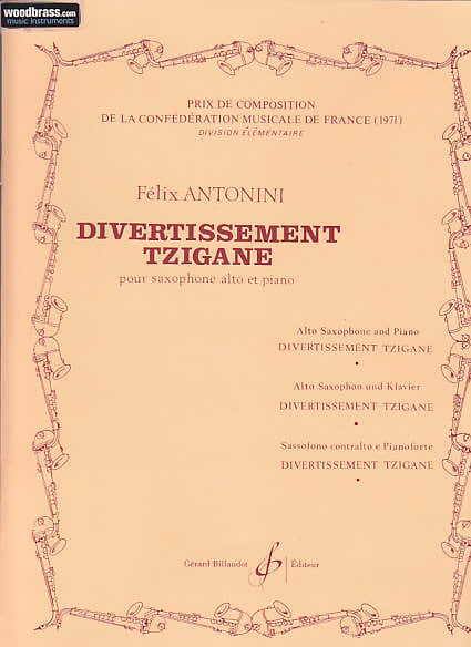 Billaudot Antonini - Divertissement Tzigane - Saxophone
