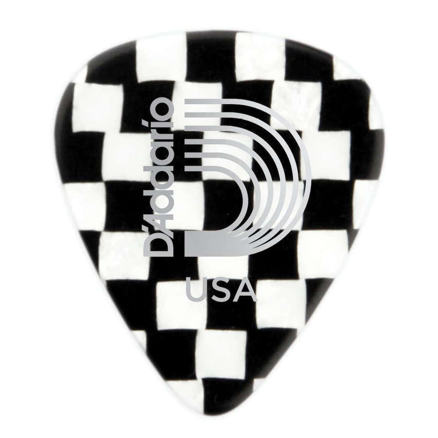 Light Celluloid Picks Checkerboard Pattern Per Piece