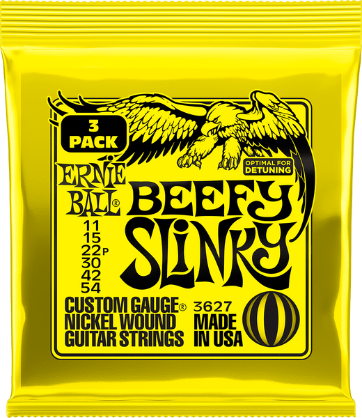 Ernie Ball 3627 Beefy Slinky 11-54 3-Pack