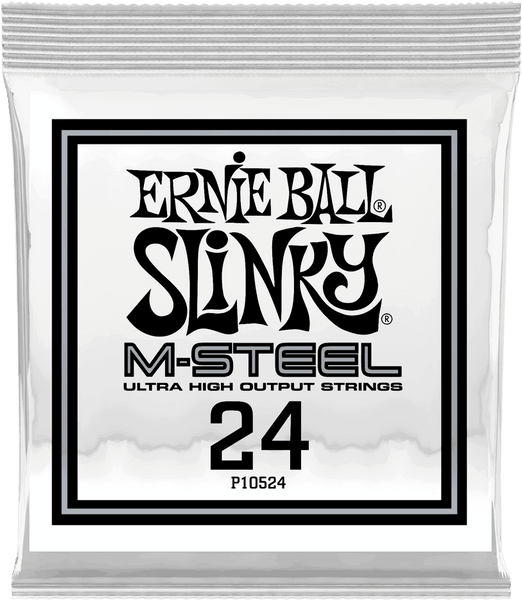 Ernie Ball .024 M-STEEL WOUND ELECTRIC GUITAR STRINGS