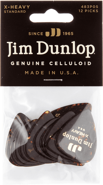 Dunlop 12 x Genuine Celluloid X-Heavy