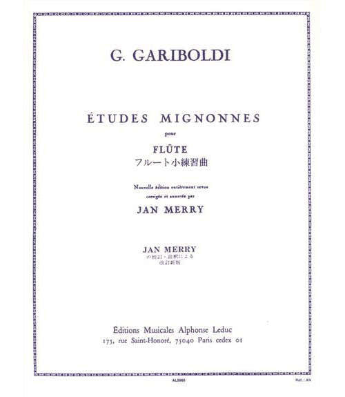 Leduc Gariboldi G. - Etudes Mignonnes - Flute