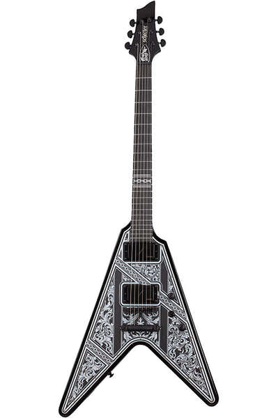 Schecter V-1 Pryzm Palladium Gloss Black