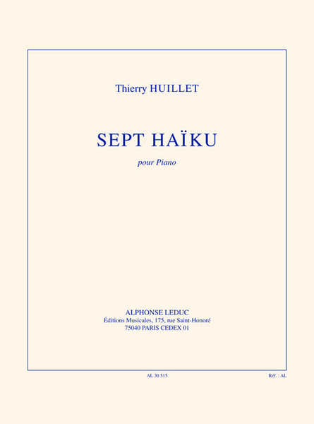 Leduc 7 haïku pour piano solo