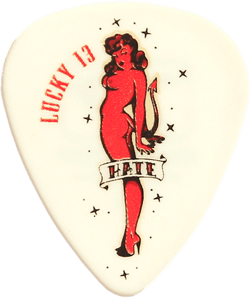 Dunlop 36 x 0,60mm Lucky 13 Series II Black #8 Hate Girl