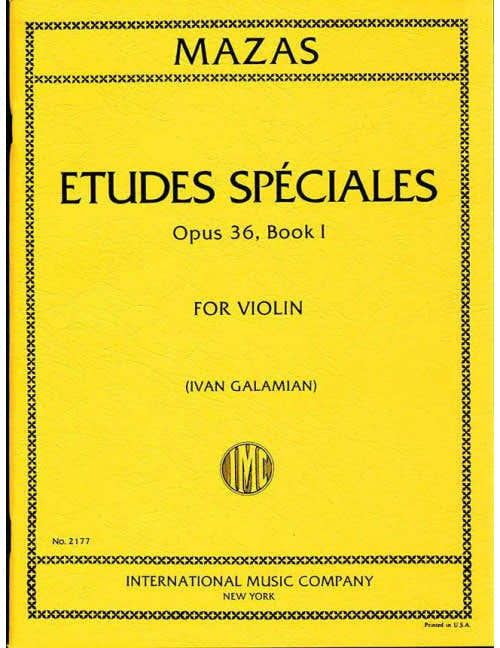 Mazas - Etudes Speciales Op.36/1 - Violon