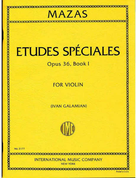 Mazas - Etudes Speciales Op.36/1 - Violon