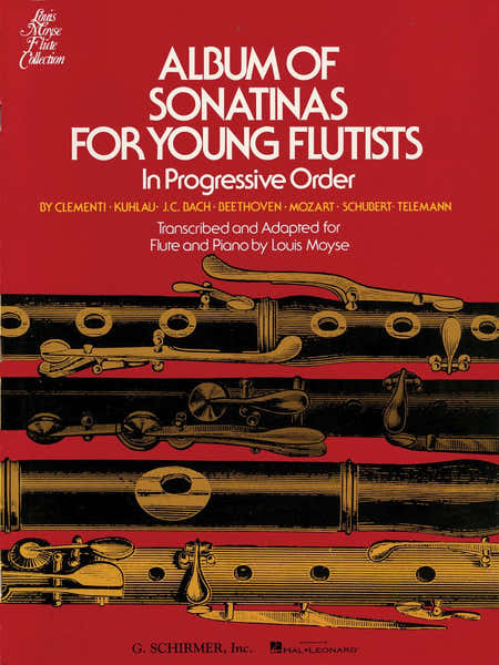 Schirmer MOYSE LOUIS - ALBUM OF SONATINAS FOR YOUNG FLUTISTS - FLUTE & PIANO