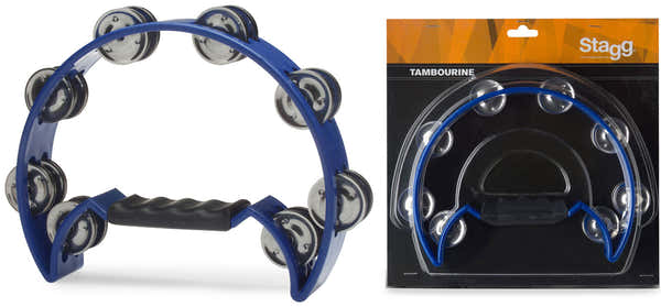 Stagg CUTAWAY TAMBOURINE 16 JINGLES BLUE