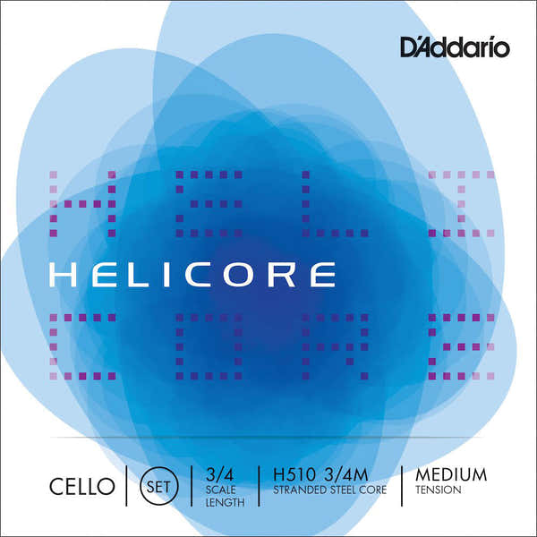 D'ADDARIO 3/4 HELICORE CELLO STRING SET SCALE MEDIUM TENSION