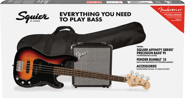 Precision Bass Affinity LRL PJ Pack 3-Color Sunburst