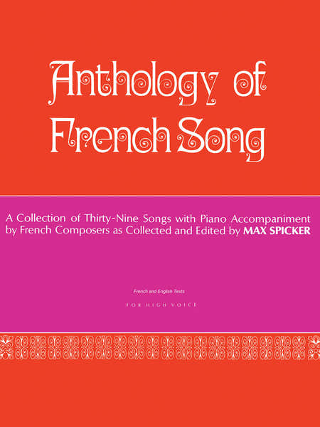 Schirmer Anthology of Modern French Song (39 Songs)