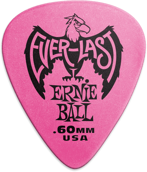 Ernie Ball EVERLAST PICKS 12-PACK PINK .6MM