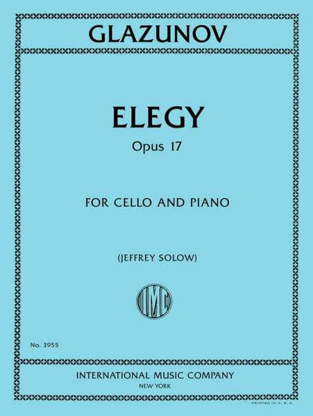 Hal Leonard Elegy Opus 17